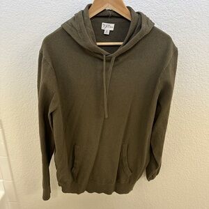 J Crew Organic Cotton-blend Bouclé Hooded Pullover Sweater